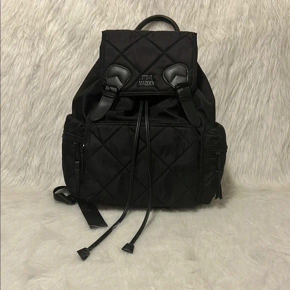 Steve Madden | Bags | Steve Madden Black Quilted Backpack  display picture 1